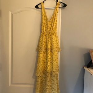 floral tiered maxi dress